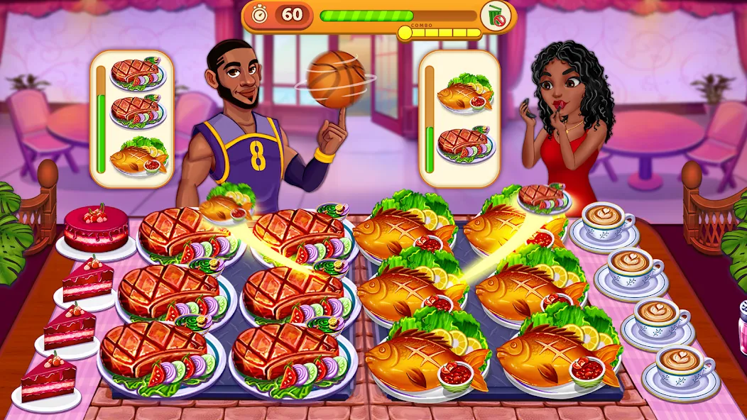 Скачать взломанную Cooking Max: Restaurant Games — Много денег — скриншот 5