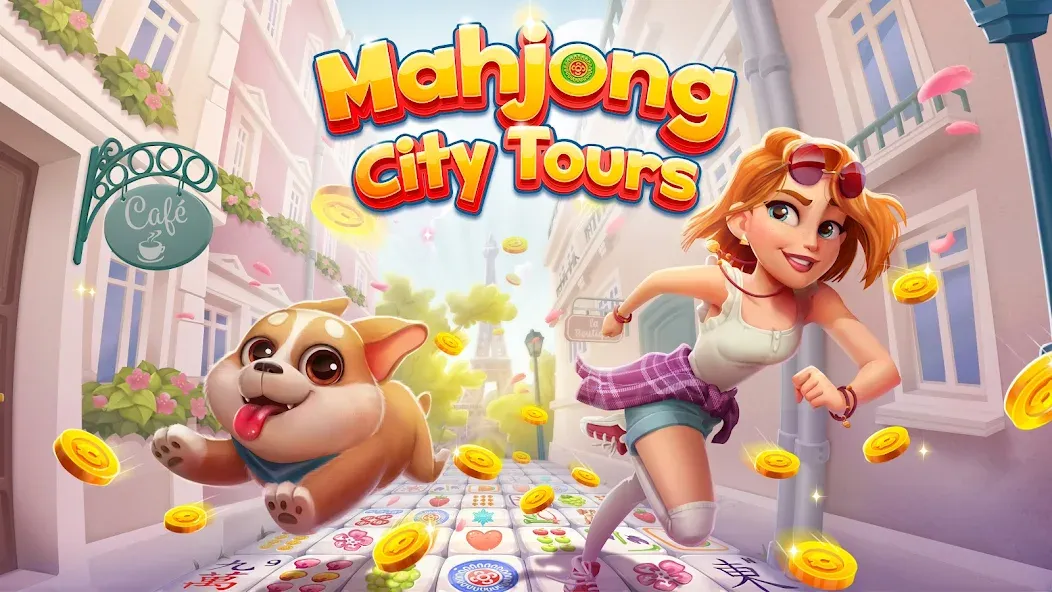 Mahjong City Tours: Tile Match — Много денег и подсказок — скриншот 1 Mahjong City Tours: Tile Match — Много денег и подсказок — скриншот 1