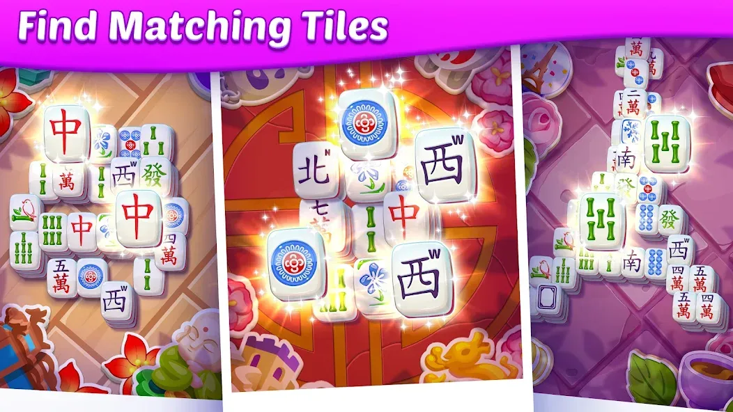 Mahjong City Tours: Tile Match — Много денег и подсказок — скриншот 2 Mahjong City Tours: Tile Match — Много денег и подсказок — скриншот 2