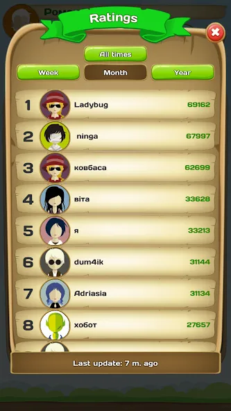 Взломанная Erudite - words game на Андроид — Все подсказки открыты — скриншот 5