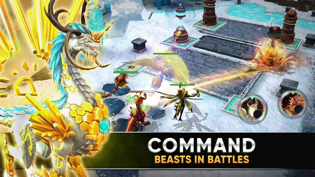 Clash of Beasts: Tower Defense на Андроид — Мод Много ресурсов — скриншот 2