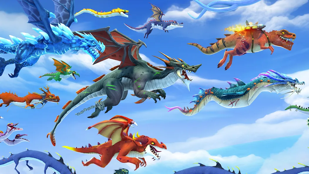 Взломанная Hungry Dragon на Андроид — Много денег — скриншот 3