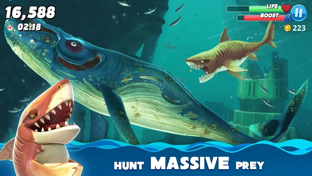 Скачать Hungry Shark World — Много денег и алмазов — скриншот 5