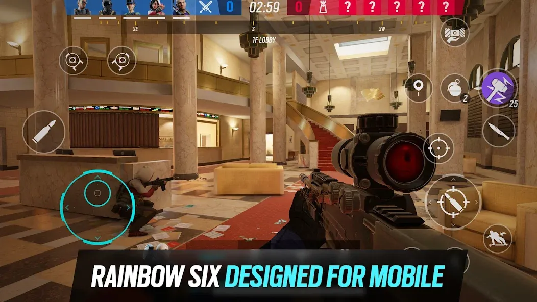 Скачать Rainbow Six Mobile MOD APK — Много денег и всё открыто — скриншот 1