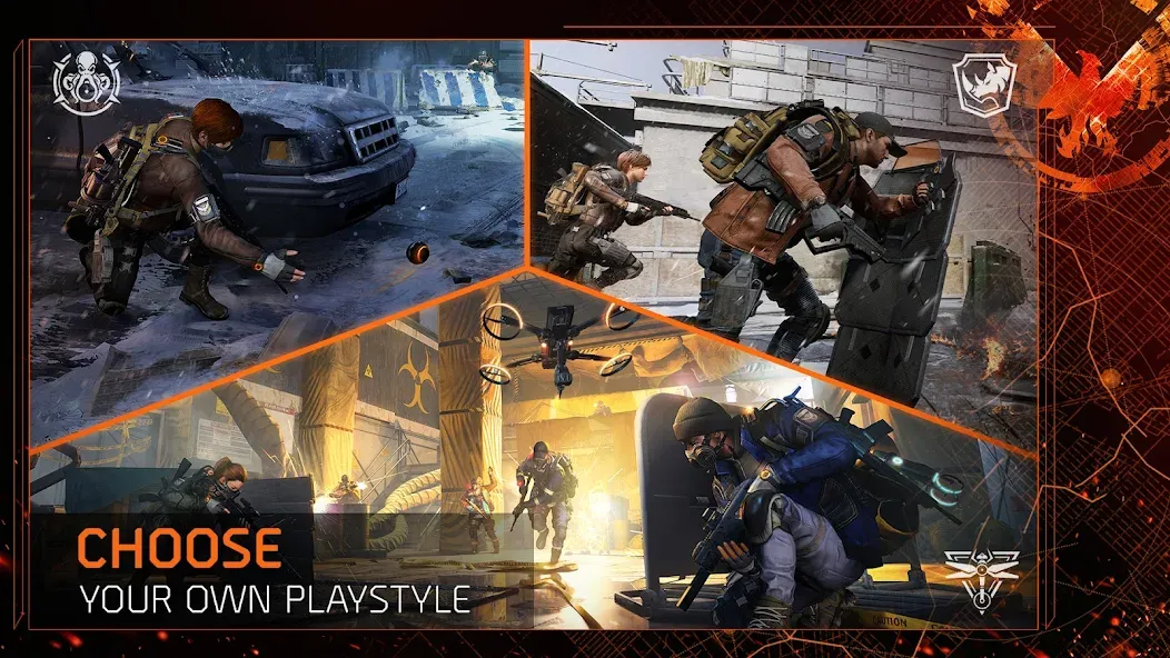 Скачать The Division Resurgence (Мод: Меню: ESP, Без отдачи) на Андроид — скриншот 3 Скачать The Division Resurgence (Мод: Меню: ESP, Без отдачи) на Андроид — скриншот 3