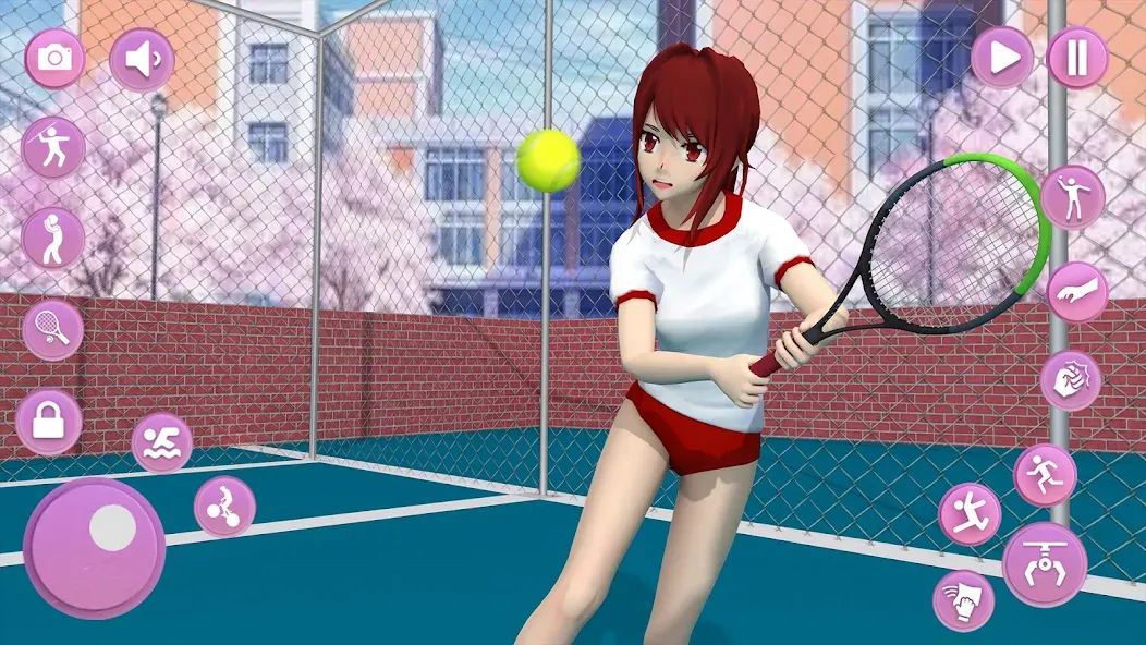 Скачать Anime School Girl Simulator 3D на телефон — Много денег — скриншот 2
