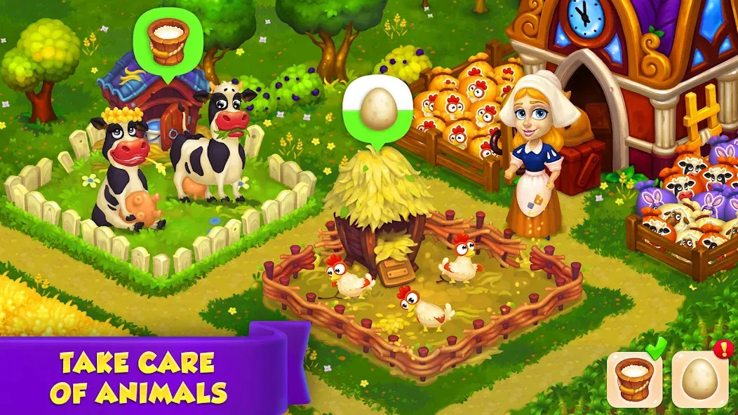 Royal Farm — Много денег и кристаллов — скриншот 2