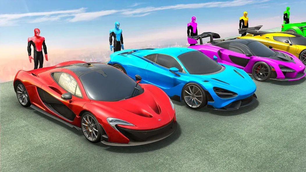 Mega Ramp Car Games Car Stunts на Андроид — Много денег — скриншот 2