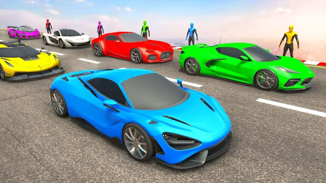 Mega Ramp Car Games Car Stunts на Андроид — Много денег — скриншот 3