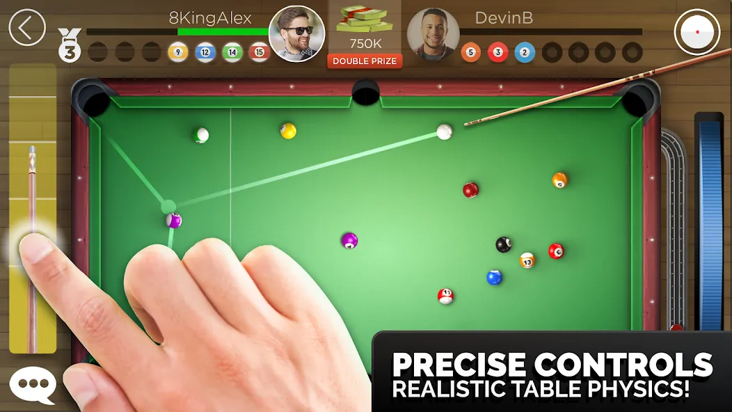 Kings of Pool - Online 8 Ball MOD APK на Android — Много денег — скриншот 2