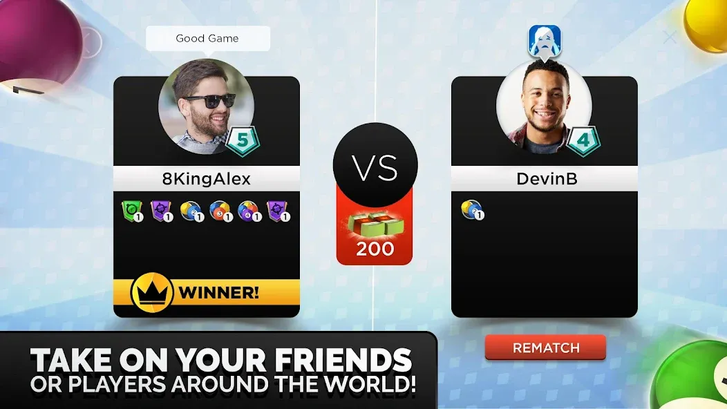 Kings of Pool - Online 8 Ball MOD APK на Android — Много денег — скриншот 3