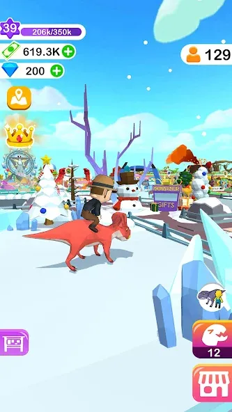 Dino Tycoon - 3D Building Game — Взломанная версия (Много денег) — скриншот 5