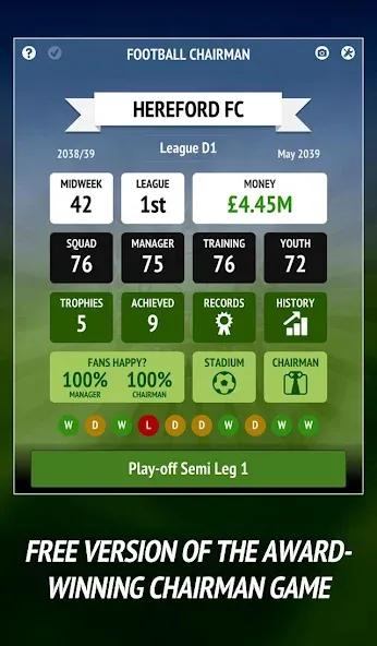 Скачать Football Chairman (Soccer) на телефон — Бесконечные деньги и премиум версия — скриншот 1 Скачать Football Chairman (Soccer) на телефон — Бесконечные деньги и премиум версия — скриншот 1