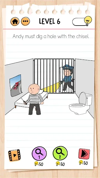 Скачать Brain Test 2: Tricky Stories на Android — Много подсказок — скриншот 3