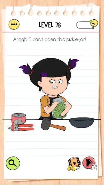 Brain Test 4: Tricky Friends на Андроид — Мод Много подсказок и без рекламы — скриншот 1