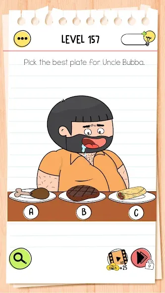 Brain Test 4: Tricky Friends на Андроид — Мод Много подсказок и без рекламы — скриншот 2