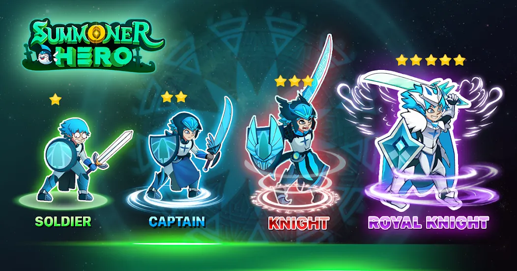 Скачать Summoner Hero: Epic Battle на телефон — Много денег — скриншот 1