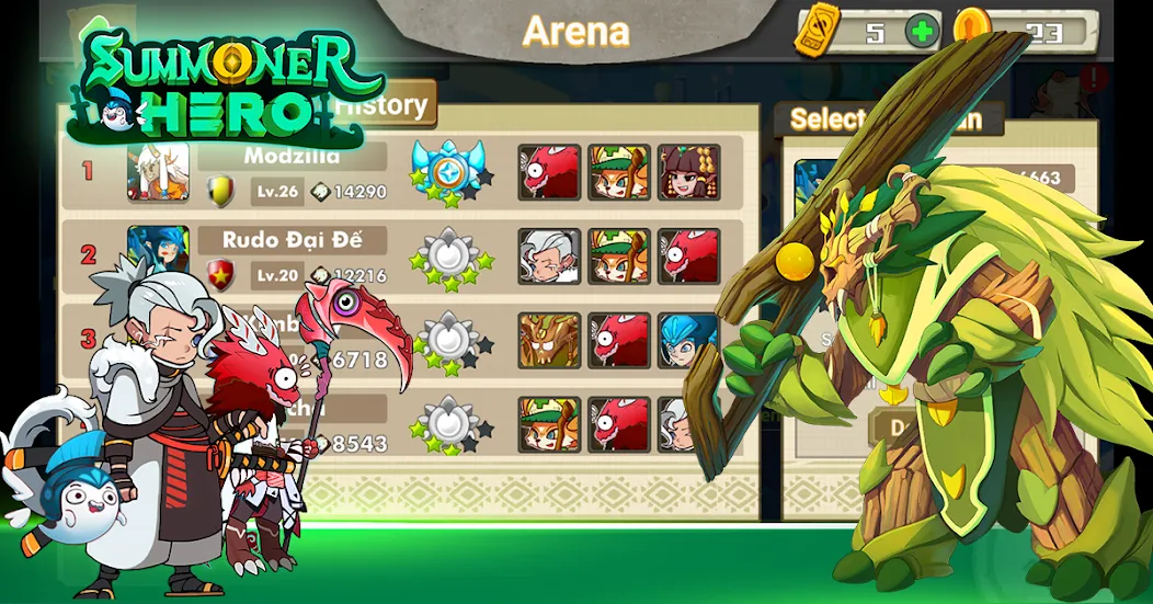 Скачать Summoner Hero: Epic Battle на телефон — Много денег — скриншот 5