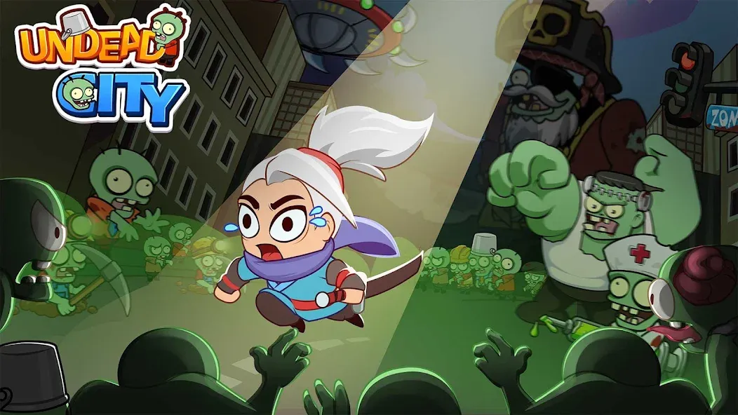 Скачать Undead City: Zombie Survivor на Андроид — Много денег и бессмертие — скриншот 1