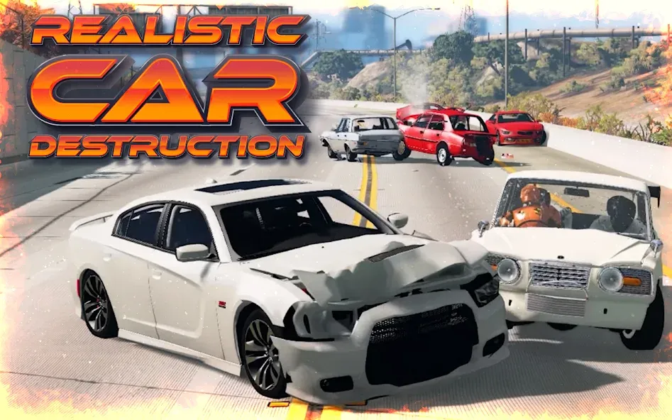 Скачать Highway Crash Car Race на Андроид — Много денег — скриншот 1