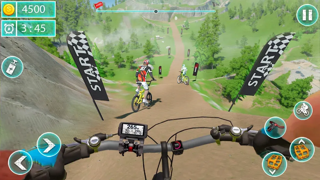 MTB Downhill: BMX Racer MOD APK на Android — Много денег — скриншот 1