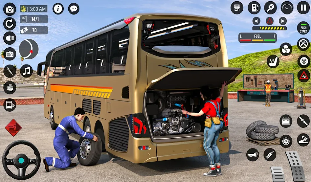 Скачать Bus Simulator 3D: Bus Games MOD APK — Много денег — скриншот 1