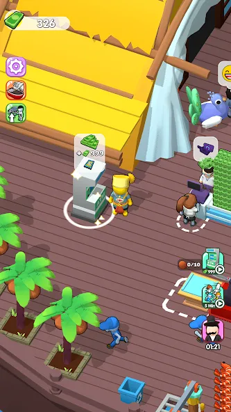 Скачать Sea Restaurant - Travel Tycoon — Много денег — скриншот 5