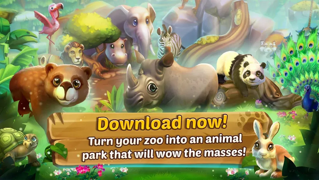 Скачать Zoo 2: Animal Park (Мод: Много денег и алмазов) на Андроид — скриншот 4