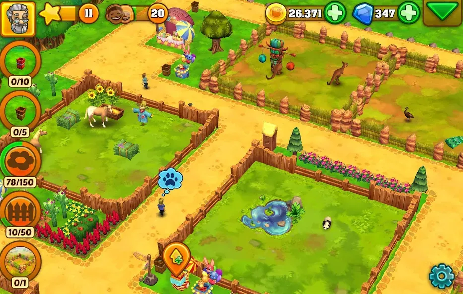Скачать Zoo 2: Animal Park (Мод: Много денег и алмазов) на Андроид — скриншот 5