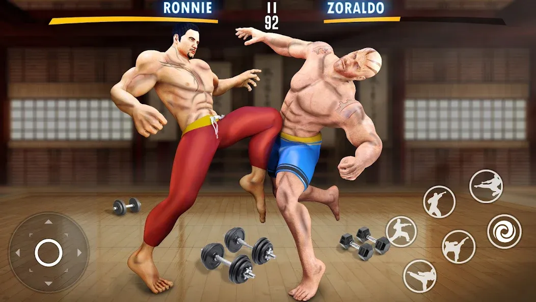 Kung Fu Heros: Fighting Game Mod APK Много денег — Скачать на Андроид — скриншот 3