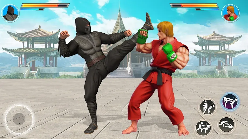 Kung Fu Heros: Fighting Game Mod APK Много денег — Скачать на Андроид — скриншот 4