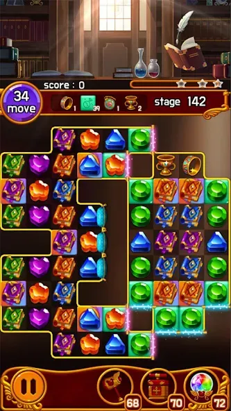 Скачать Jewel Magic Castle MOD APK — Много денег — скриншот 5