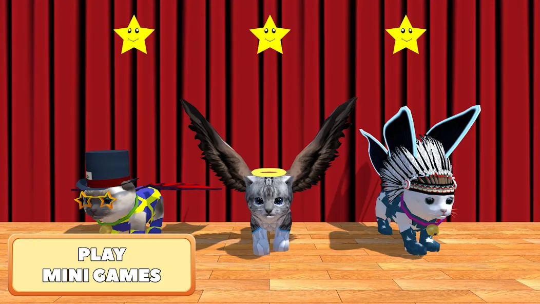 Скачать Cute Pocket Cat 3D - Part 2 (Мод: Много денег) на Андроид — скриншот 4