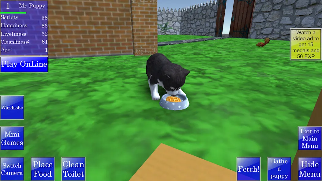 Скачать взлом Cute Pocket Puppy 3D на Андроид — Много денег — скриншот 1