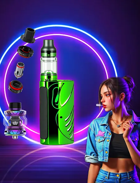 Virtual Vape Smoke Simulation Mod APK Всё открыто — Скачать на Андроид — скриншот 3