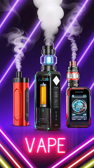 Virtual Vape Smoke Simulation Mod APK Всё открыто — Скачать на Андроид — скриншот 4