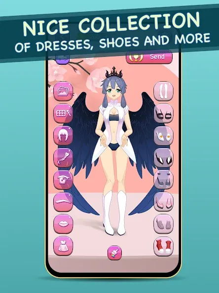 Скачать Anime Dress Up for Adults с модом — Всё открыто — скриншот 3