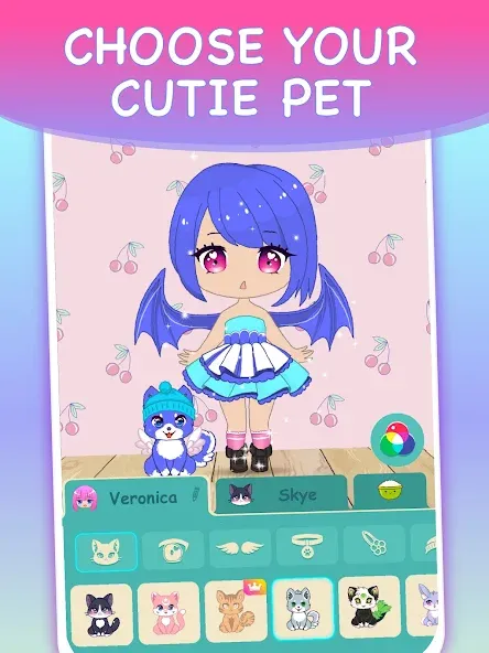 Скачать Chibi Dress Up Games for Girls — Модификация Все наряды открыты и без рекламы — скриншот 5