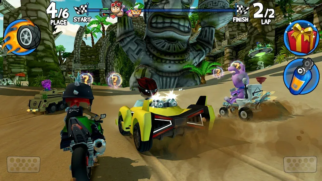 Скачать Beach Buggy Racing 2 на Андроид — Много денег и кристаллов — скриншот 1