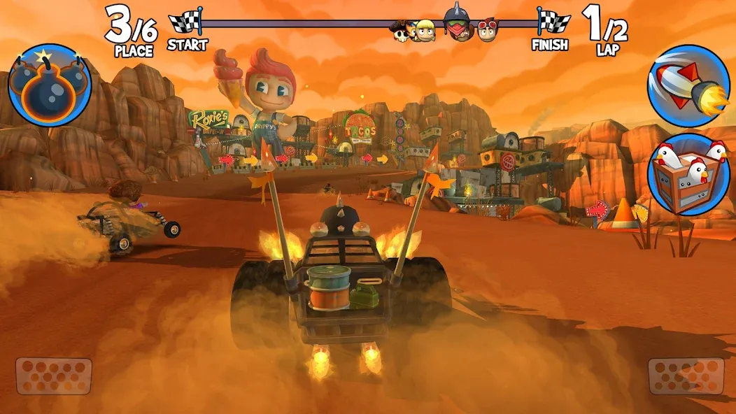 Скачать Beach Buggy Racing 2 на Андроид — Много денег и кристаллов — скриншот 3