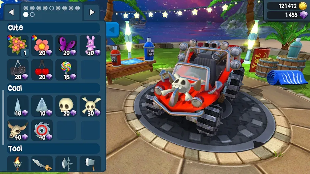 Скачать Beach Buggy Racing 2 на Андроид — Много денег и кристаллов — скриншот 4
