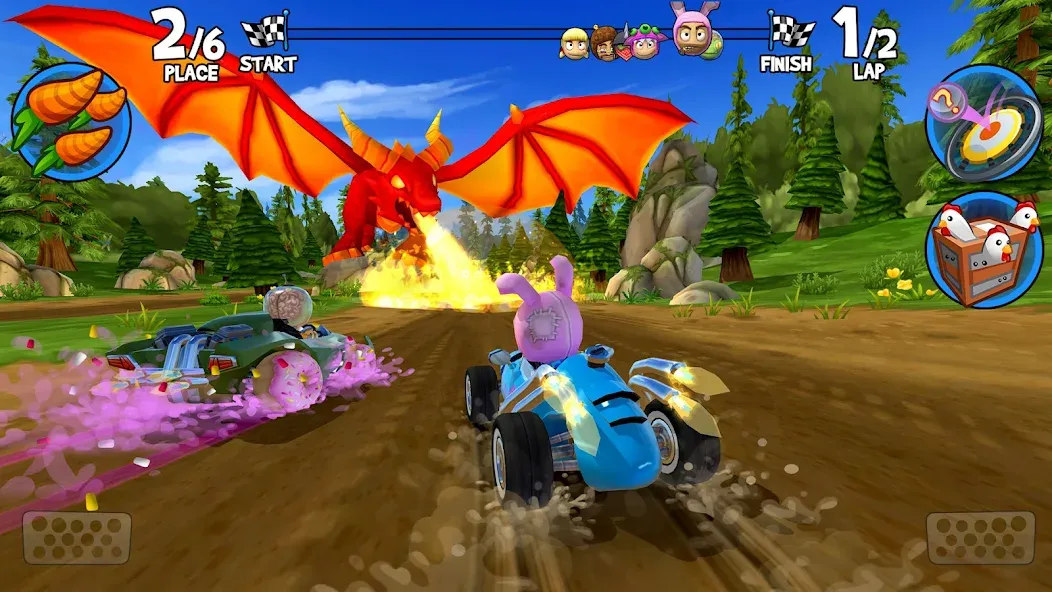 Скачать Beach Buggy Racing 2 на Андроид — Много денег и кристаллов — скриншот 5