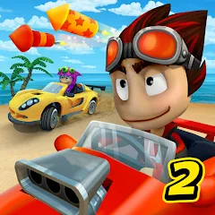 Скачать Beach Buggy Racing 2 на Андроид — Много денег и кристаллов