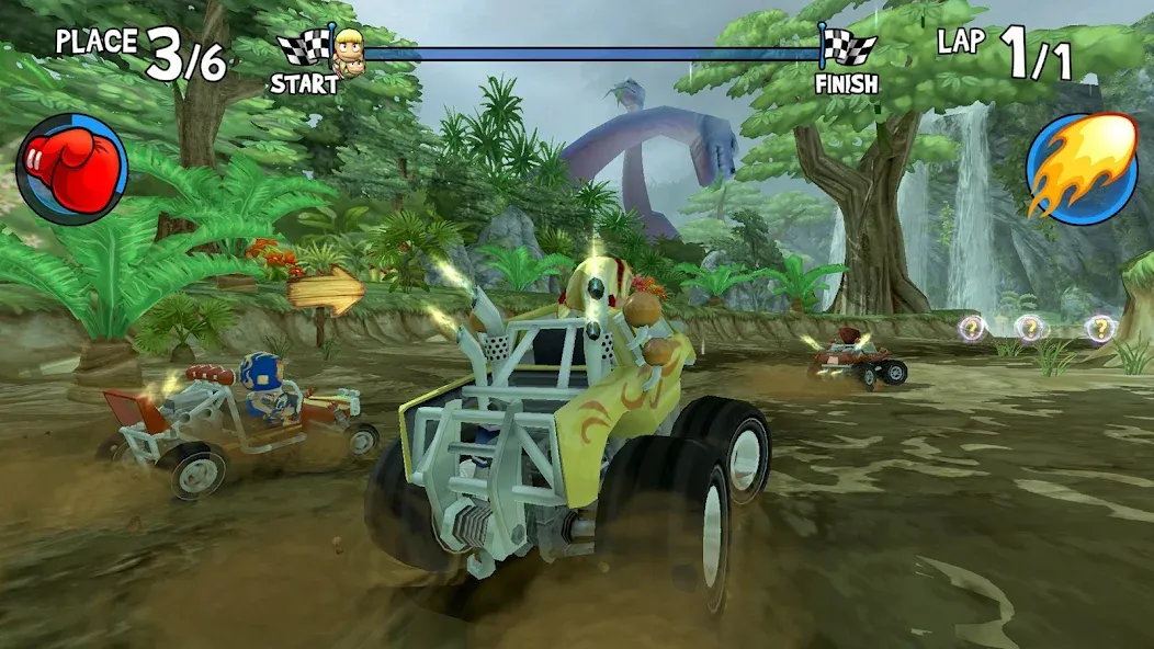 Beach Buggy Racing — Мод: Много денег и кристаллов — скриншот 2