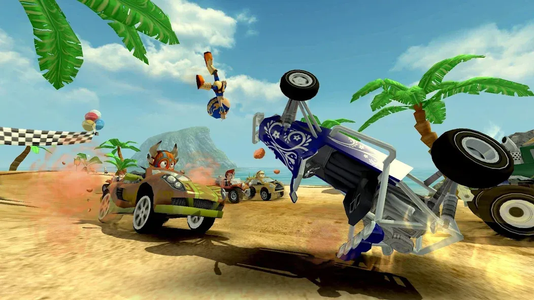 Beach Buggy Racing — Мод: Много денег и кристаллов — скриншот 4