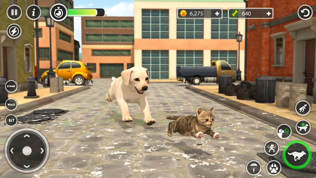 Взломанная Dog Simulator Pet Dog Games 3D на Андроид — Много денег — скриншот 4