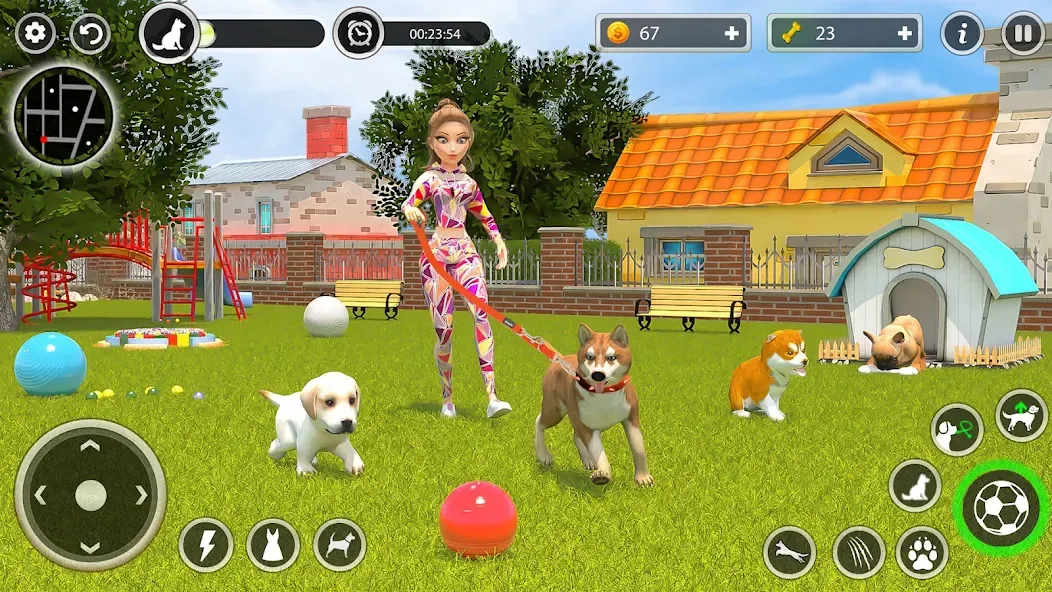 Взломанная Dog Simulator Pet Dog Games 3D на Андроид — Много денег — скриншот 5