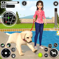 Взломанная Dog Simulator Pet Dog Games 3D на Андроид — Много денег