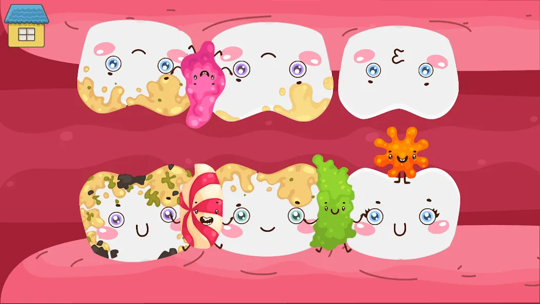 Скачать Funny Teeth kids dentist care MOD APK — Все открыто и без рекламы — скриншот 5