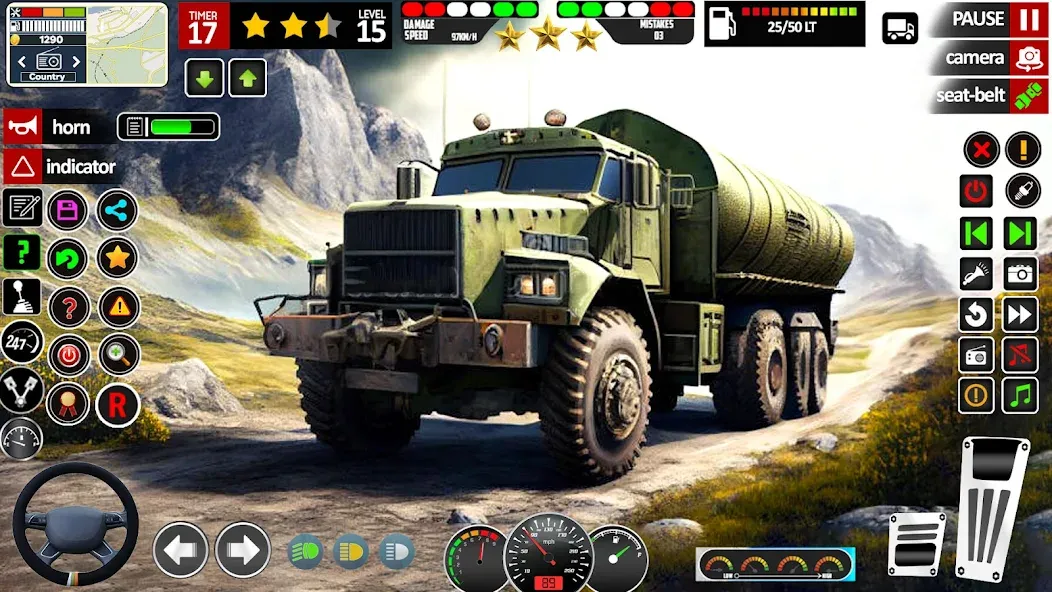 Скачать Army Truck Transport Game 2023 (Мод: Много денег) на Андроид — скриншот 1